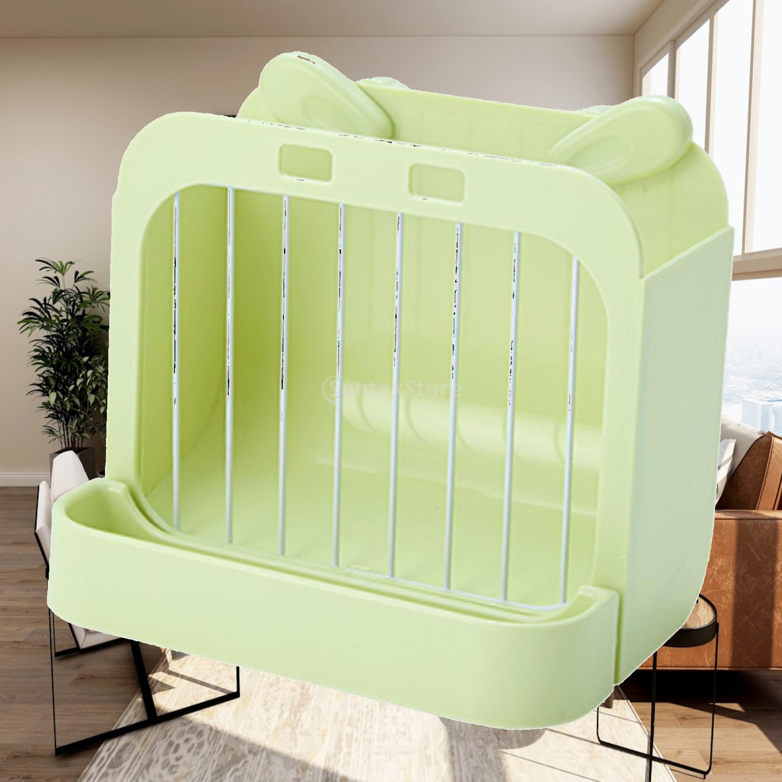 Rabbit Pellet Feeder - Hay Feeder Rabbit Rack ABS Plastic