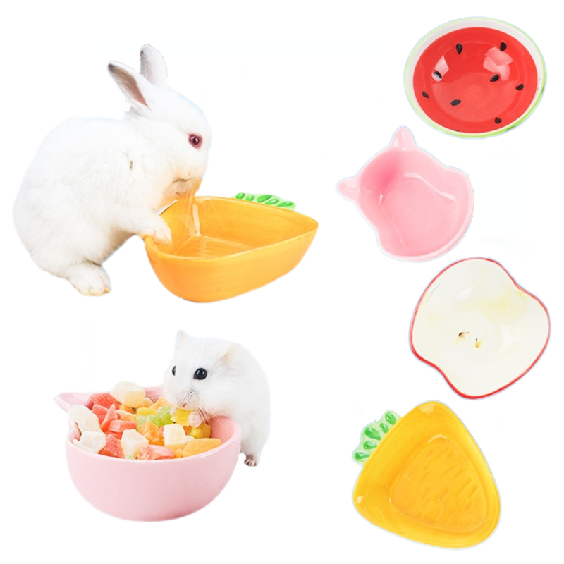 Pet Supplies Is Food - 1PC Hamster Feeding Bowl Colorful Heart