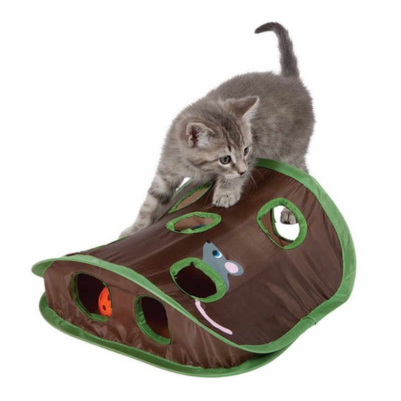 Cat Tunnel Toy - Interactive Cute Pet Cat Toy -