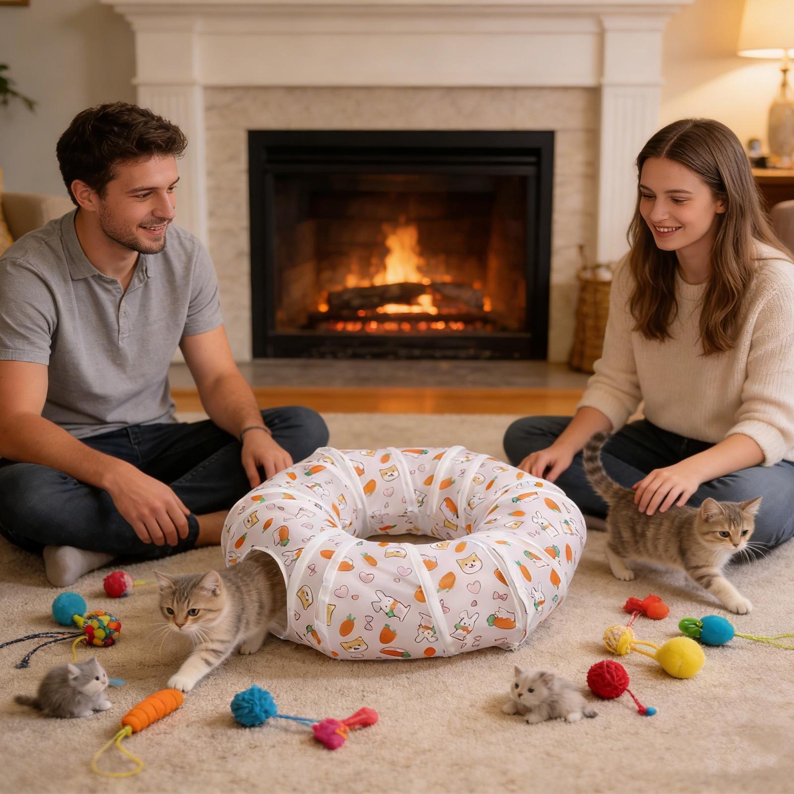 Cat Tunnels Interactive Foldab - Cat Tunnel Toy 评论和价格