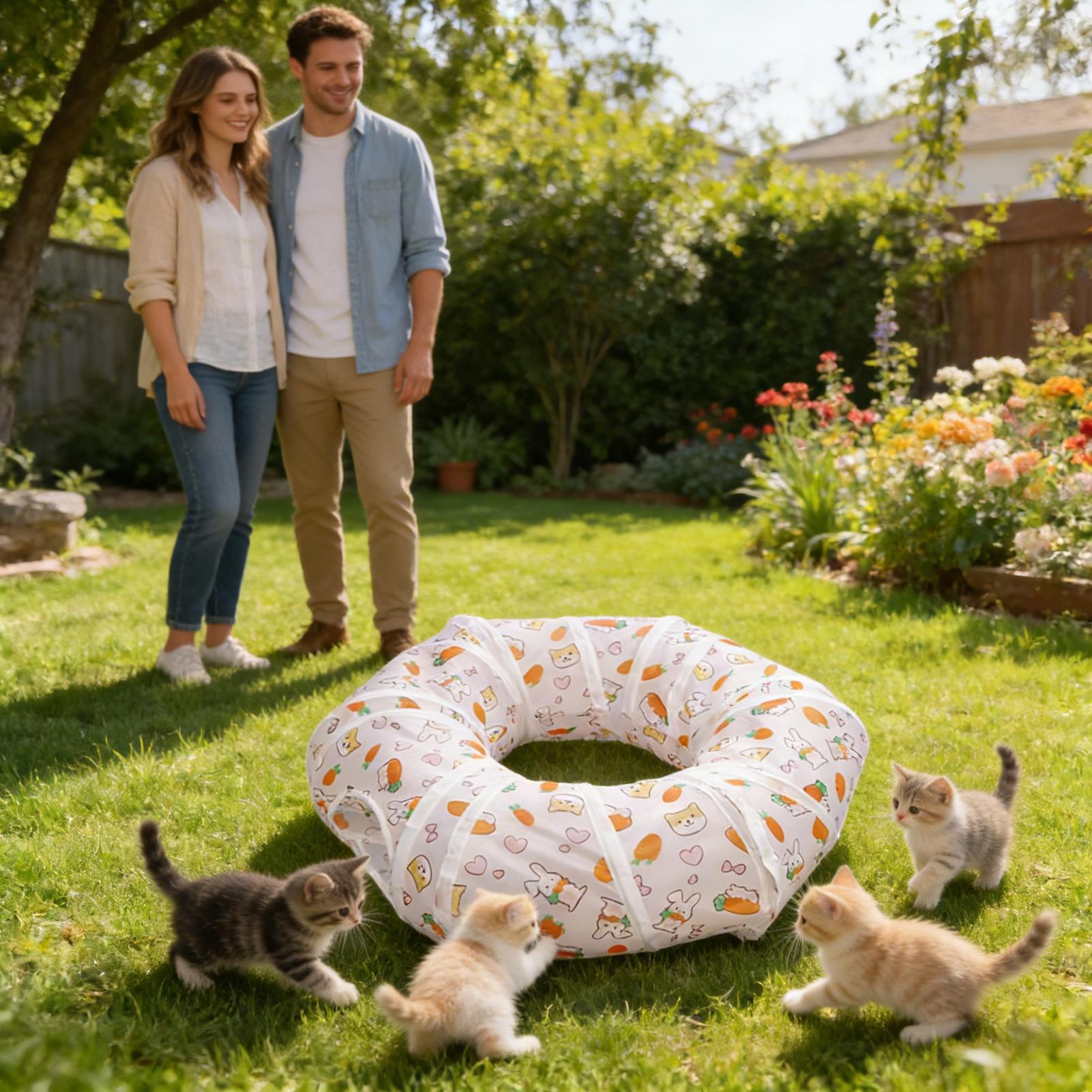 Cat Tunnels Interactive Foldab - Cat Tunnel Toy 评论和价格