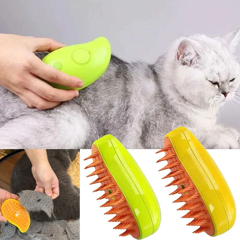 Cat Steam Brush Electric Spray - Pet Supplies Grooming Hours 评论和价格