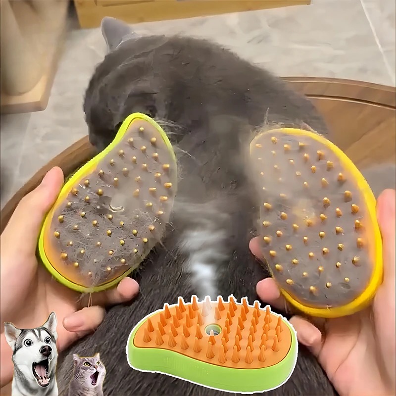 Cat Steam Brush Electric Spray - Pet Supplies Grooming Hours 评论和价格