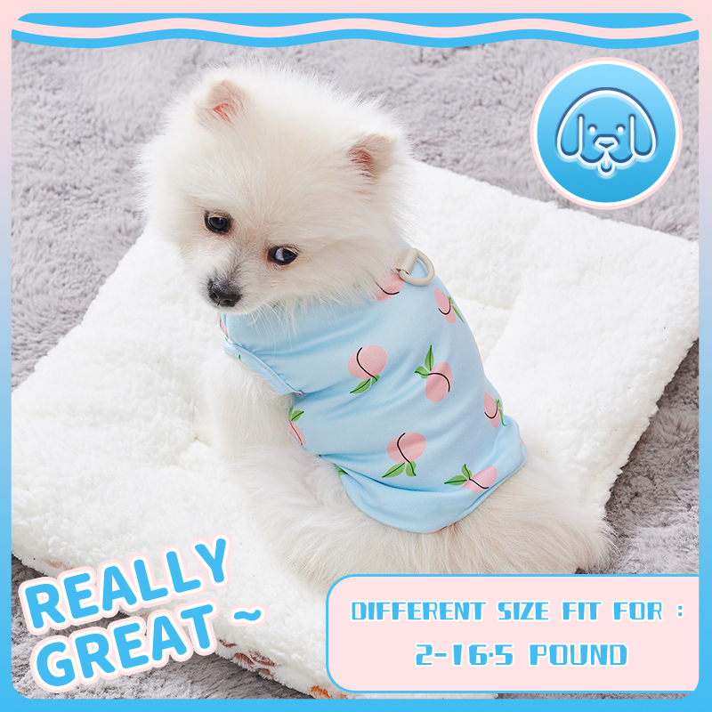Pink Peach Pattern Vest for Pe - Pet Supplies York 评论和价格