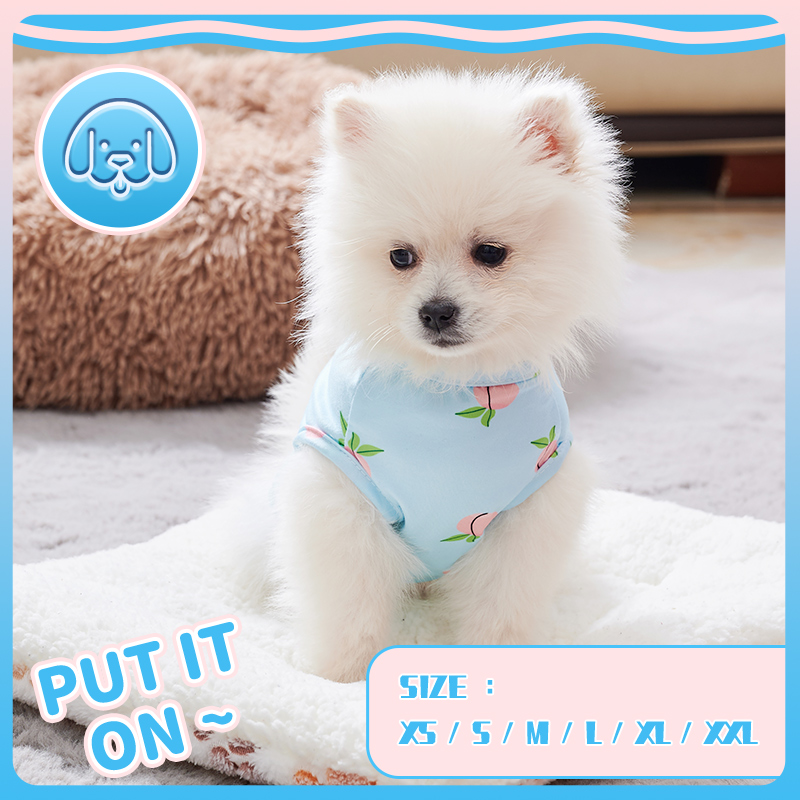 Pink Peach Pattern Vest for Pe - Pet Supplies York 评论和价格