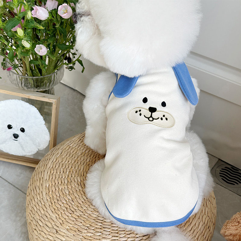 Cartoon Dog Clothes Sleeveless - Pet Supplies York 评论和价格