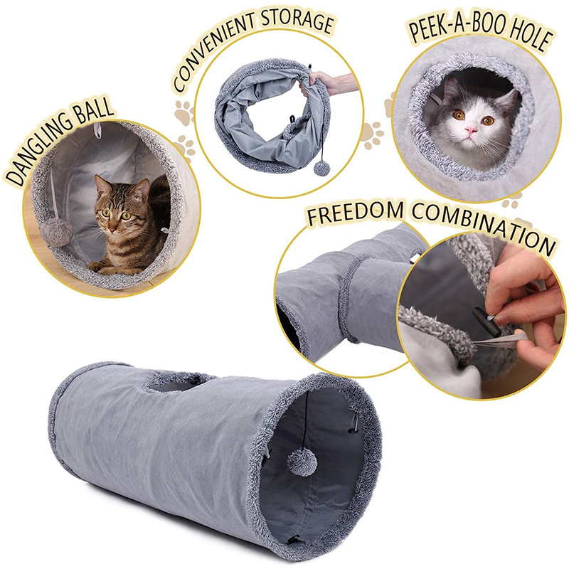 Collapsible Cat Tunnel Kitten  - Cat Tunnel Toy 评论和价格