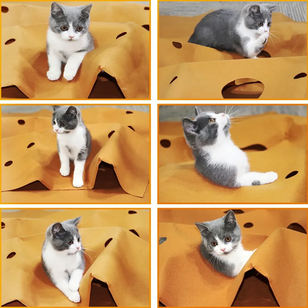 Cat Playing Game Mat Pet Toys  - Cat Tunnel Toy 评论和价格