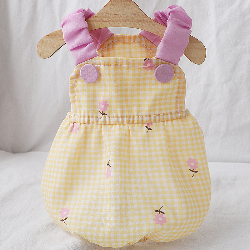 Yellow Flower Pet Dog Dress fo - Pet Supplies York 评论和价格