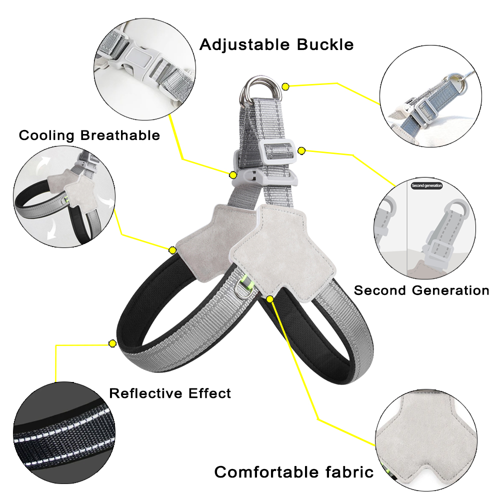 Dog Harness Reflective Adjusta - Pet Supplies York 评论和价格